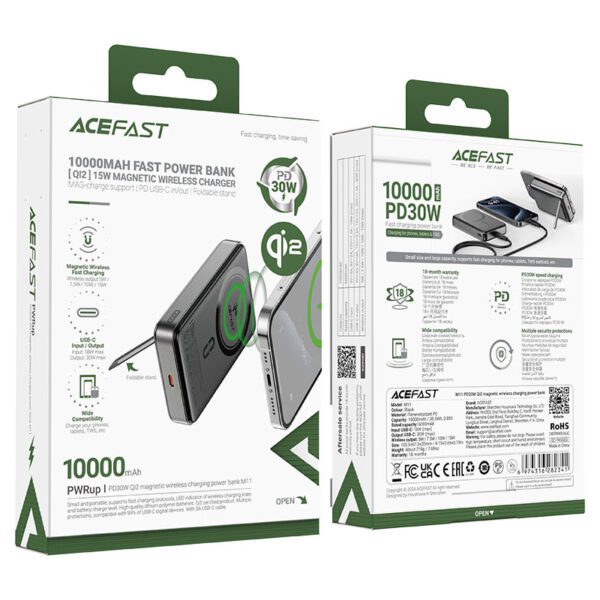 acefast-m11-pd30w-qi2-power-bank-10000mah-packaging AceFast M11 PD30W Qi2 magnetic wireless charging power bank,black