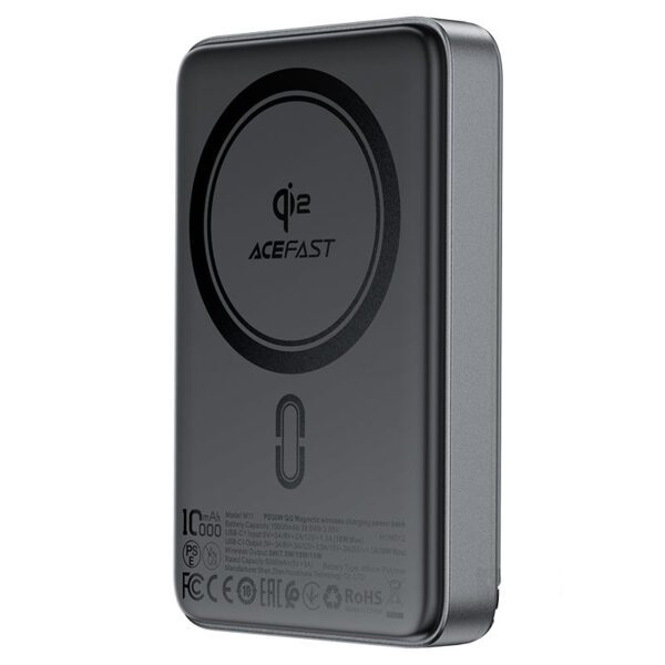 acefast-m11-power-bank AceFast M11 PD30W Qi2 magnetic wireless charging power bank,black
