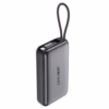 AceFast M32 PD35W fast charging power bank with telescopic cable 10000mAh,metal gray