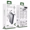 AceFast M34 PD45W fast charging power bank with telescopic cable 20000mAh,metal gray