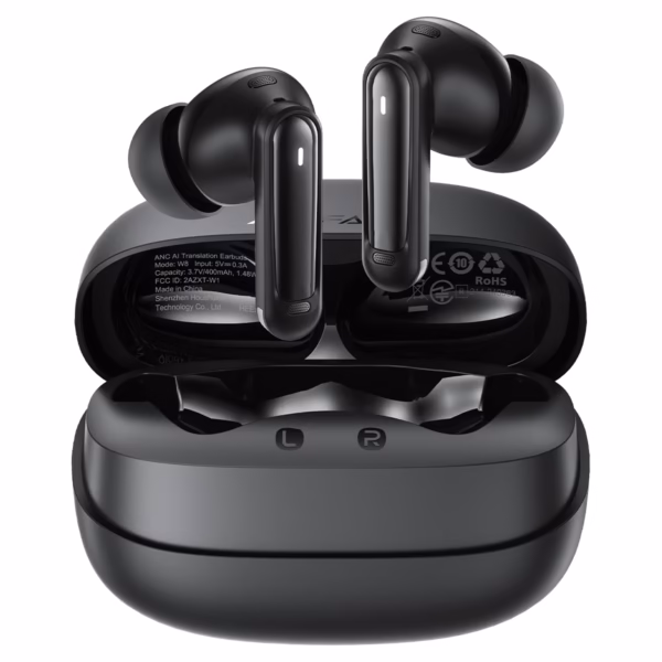 AceFast W8 ANC AI translation earbuds,black
