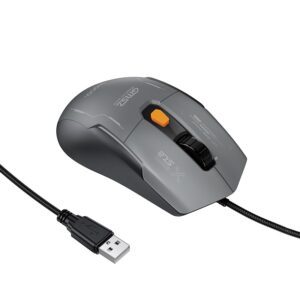 Hoco GM52 Reddy RGB gaming wired mouse black gray