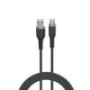 Wiwu 27W OringLink Series Nylon Braided Cable Wi-C067 A-C 1M Black