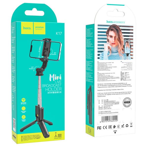 Hoco K17 Figure mini live broadcast stand black