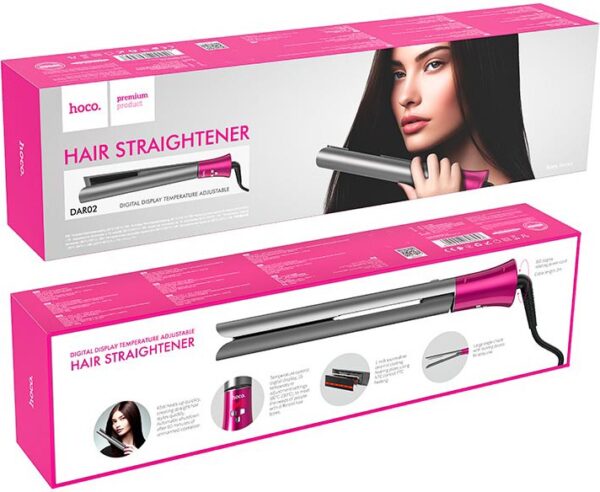 Hoco DAR02 Plus Jade hair straightener(EU) rose red