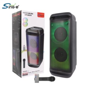 Sing-e ZQS6288 RGB Party Dual Speaker 6,5 inch 30W Black