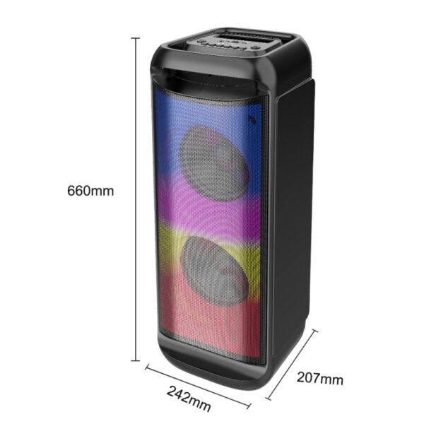 Sing-e ZQS6288 RGB Party Dual Speaker 6,5 inch 30W Black