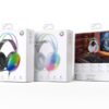 XO GE11 Colorful RGB Gaming Headset with Microphone (USB + 3.5mm, Adapter) White