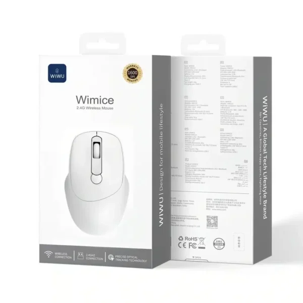 Wiwu 2.4G Wireless Mouse WM113 White