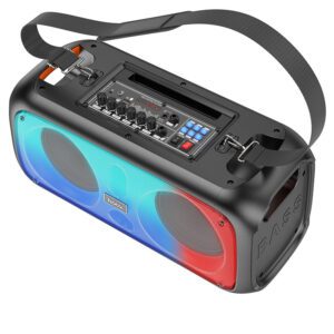Hoco BS54 Party wireless dual mic outdoor BT speaker black