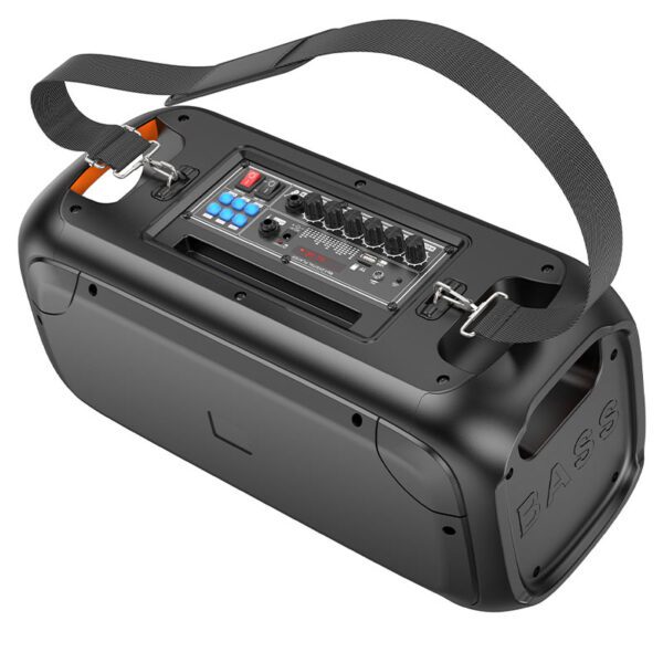 Hoco BS54 Party wireless dual mic outdoor BT speaker black